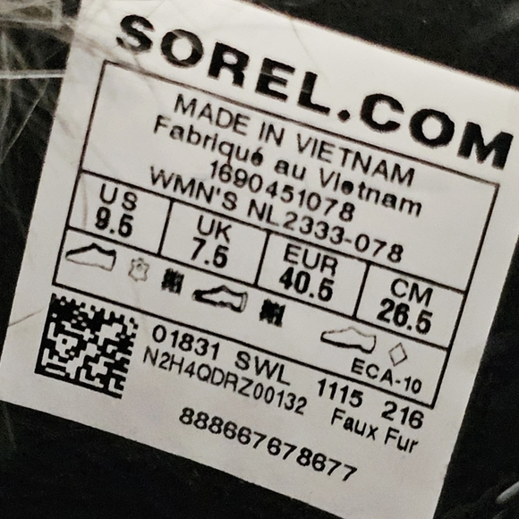 Sorel Tofino II Women's Gray and Black Lace-Up Winter Boots - Picture 8 of 10